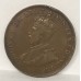 AUSTRALIA 1920 .ONE 1 PENNY . DOUBLE DOT . VARIETY . VERY SCARCE